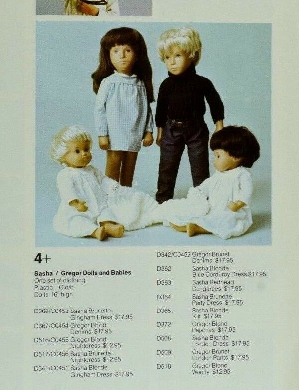 1971 Creative Playthings Toy Catalog Sasha Gregor Dolls Prices Doll House