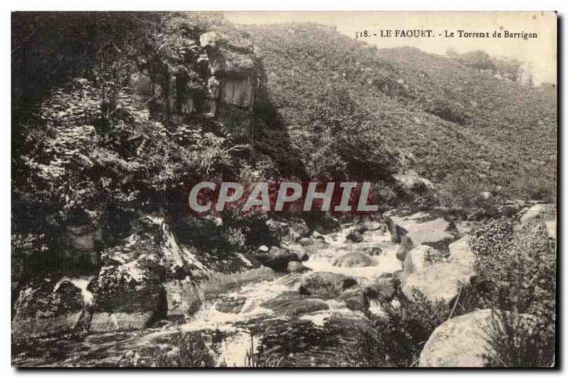 Old Postcard Le Faouet Le Torrent Barrigan