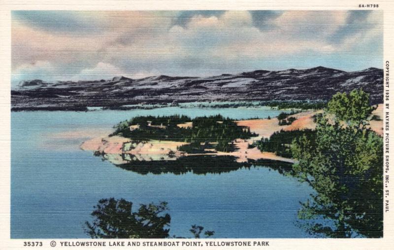 YELLOWSTONE NATIONAL PARK.  Haynes Linen Series. 35373.