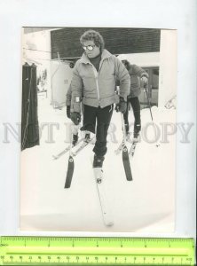 438568 Photo US Senator lawyer Ted Kennedy at Winter Olympics Innsbruck