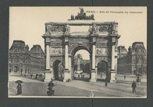 Post Card Paris France The Arc de Tromph