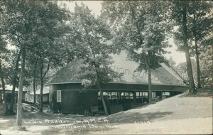 Williams Bay, Wisconsin: RPPC of Lewis Auditorium, YMCA - WI Real Photo Postcard 