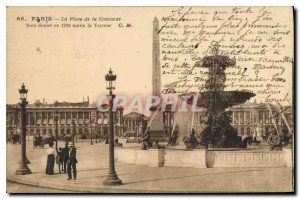 Old Postcard Paris's Place de la Concorde