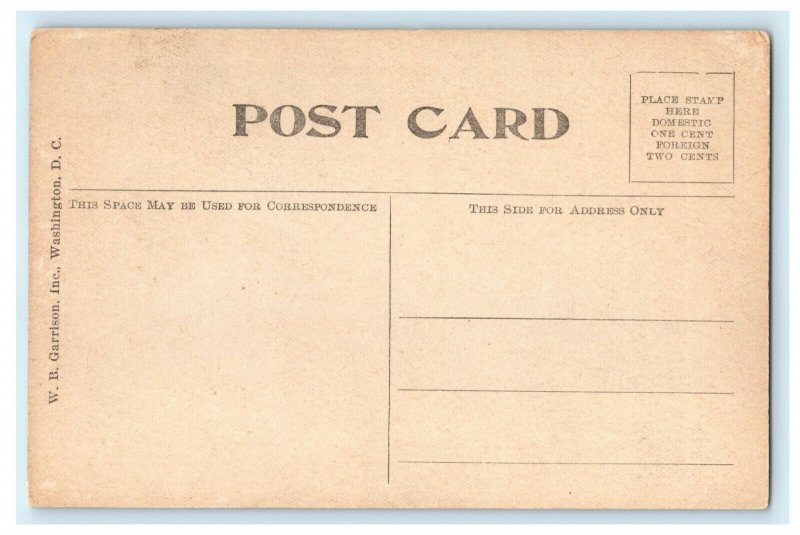 1916 City Post Office Float, Preparedness Parade Washington DC Postcard