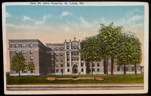Vintage Postcard 1929 New St. John Hospital, St. Louis, Missouri (MO)