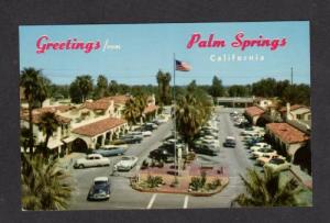 CA Greetings From PALM SPRINGS Plaza CALIFORNIA CALIF