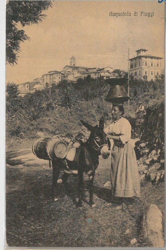 52859 - vintage postcard - FROSINONE province - FUGGI: Aquaiola costumes-