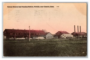 Kansas Natural Gas Pumping Station Chanute KS Vintage Standard View Postcard 