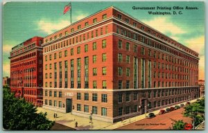 Government Printing Office Annex Building Washington DC UNP Linen Postcard H14