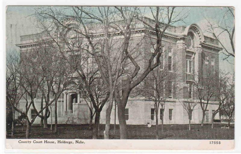 Court House Holdrege Nebraska 1914 postcard