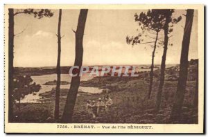 Old Postcard Ile de Brehat View of the Ile Beniguet