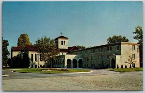 Vtg Appleton Wisconsin WI Monte Alverno Retreat House Capuchin Fathers Postcard