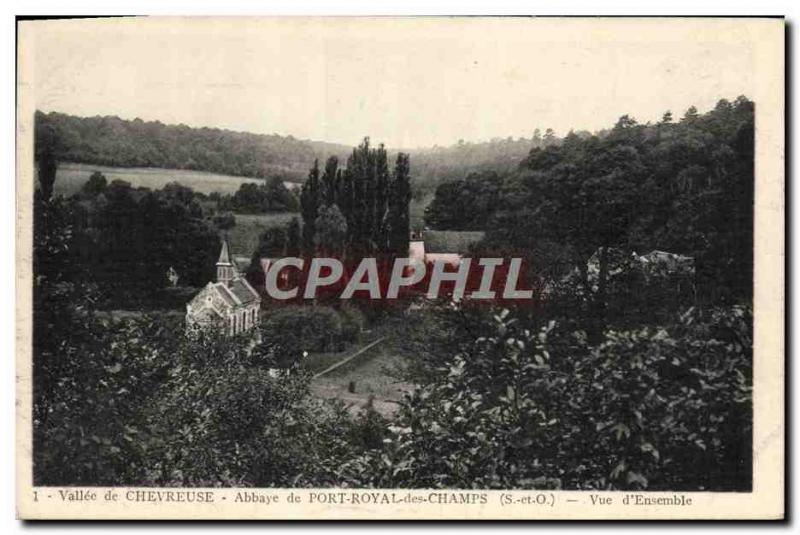 Old Postcard Vallee De Chevreuse Abbaye De Port Royal Des Champs View d & # 3...