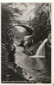 Scotland Postcard - Gannochy Bridge and Waterfall - Edzell - Angus - Ref TZ3612