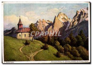 Postcard Modern Mobler Pinx Kaisertal St Antonius Kapelle mit wildem Kaiser