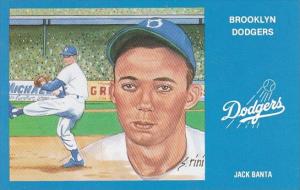 Baseball Brooklyn Dodgers Jack Banta Original Artwork By Susan Rini