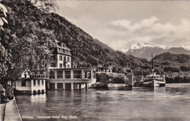 Switzerland Vitznau Hotel Rigi-Bahn 1948 Photo