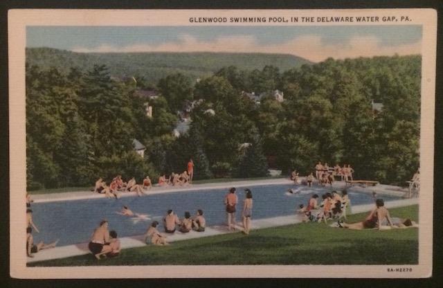 Glenwood Swimming Pool Delaware Water Gap PA A.A.&L.M. Hauser 6A-H2270
