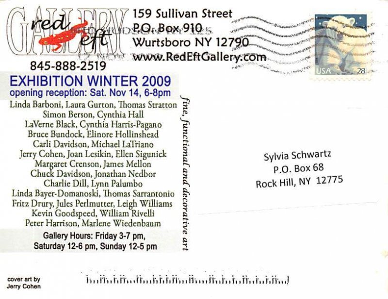 Red Eft Gallery, Exhibition Winter 2009  