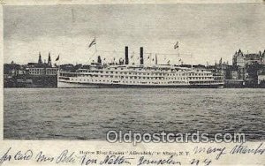 Hudson River Steamer Adirondack, Albany, New York, NY USA Steam Ship 1907 cre...