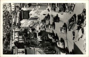 Bingham Canyon UT NICE VIEW of 1940s CARS Real Photo Postcard