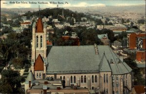 WILKES BARRE PA Bird's Eye View Looking Northeast c1910 Postcard