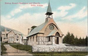 Bishop Rowe's Residence & Church Sitka Alaska AK UNUSED Postcard E51