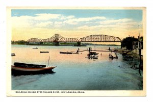 CT - New London. Railroad Bridge Over Thames