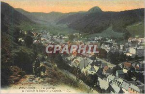 Old Postcard Le Mont Dore Vue Generale La Vallee of Dogne and Capuchin