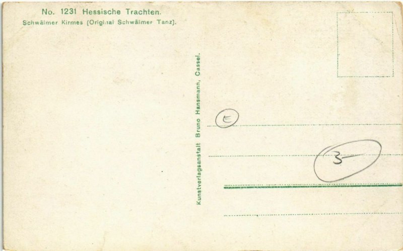 CPA AK Hessische Trachten Schwalmer Kirmes GERMANY (1018747)