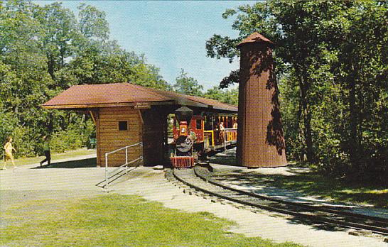 Children's Miniature Train Ride Assiniboine Park Wiinipeg Manitoba Canada