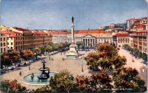 Postcard Portugal Tuck Lisbon 7041 - Praca de S. Pedro