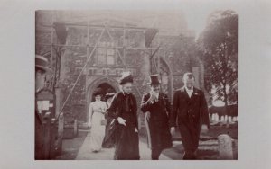 Wedding Tooth Pick Picking Teeth Comic Social History Real Photo Old Postcard