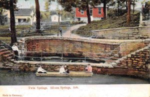 Twin Springs Boating Eureka Springs Arkansas 1910s postcard