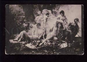 3074596 Semi-NUDE Nymphes & Angel by ZATZKA vintage PC