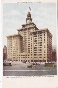 Washington Seattle Trolleys At The Central Building