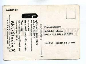 196039 GERMAN Semi-nude belly dancer girl ADVERTISING postcard