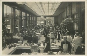 Germany Baden-Baden Traubenkur grapes cure restaurant real photo postcard 1939