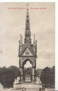 London Postcard - The Albert Memoriol - Kensington Gardens - Ref 15572A