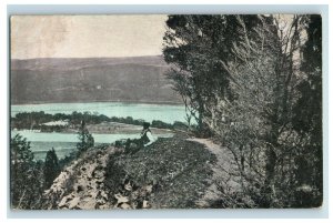 c. 1910 West Point Cadets Encampment NY Hand Colored Postcard P56 