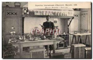 Old Postcard Marseille International Exhibition & # 39electricite Modern Hous...