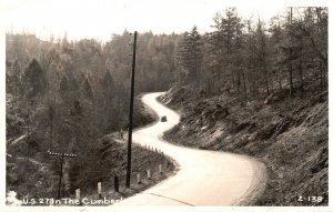 Vintage Postcard 1956 Real Photo U.S. 27 In The Cumberland Road Highway RPPC