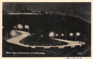 Lot 85 new Hohenstrasse with kahlenberg wien vienna austria car by night
