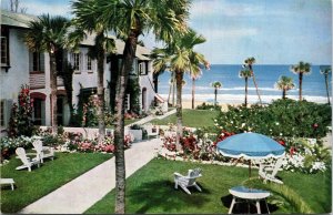 Postcard FL Daytona Beach The Surf & Sand Apartment Hotel Seabreeze 1960s V200