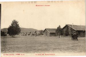 CPA Corcieux (Vosges) La Cour des Baraquements (200430)