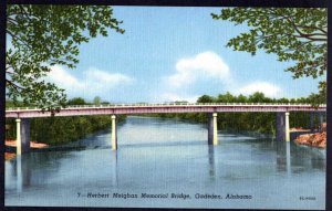 Alabama GADSDEN Herbert Meighan Memorial Bridge Dist by Moore News Co. - Linen