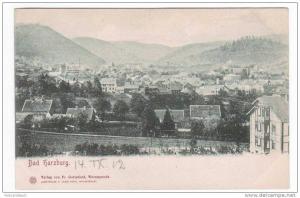 Panorama Bad Harzburg Harz Germany 1902c postcard