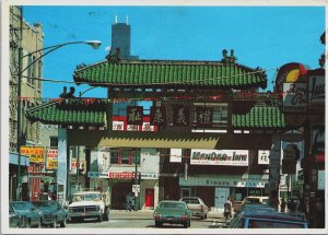 Chicago Illinois Chinatown Sears Building In The Background Postcard BS.26