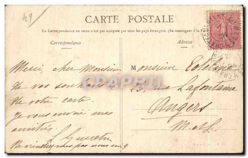 Old Postcard Pouance old tricks