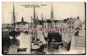 Postcard Old Croisic Loire Inf Port Entrance Room